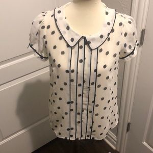 Forever21 poka dot blouse in size small